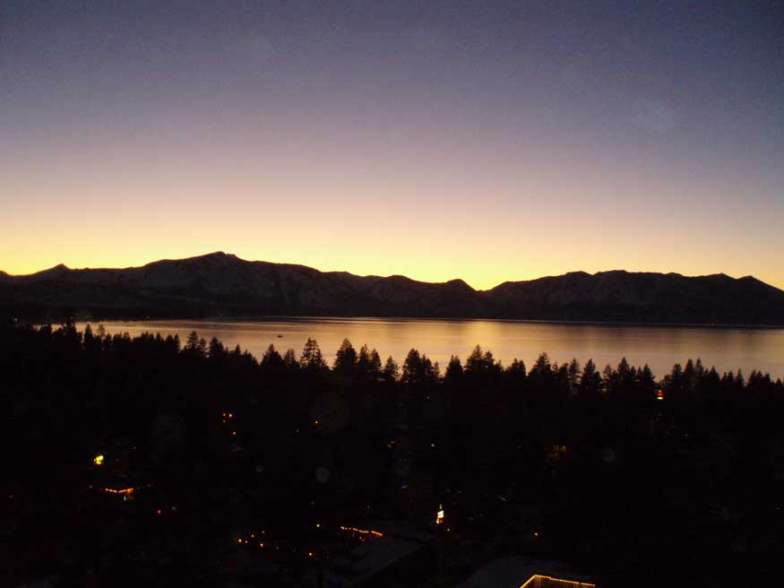 lake tahoe sunset