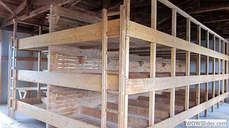 Beds in Barracks at Dachau