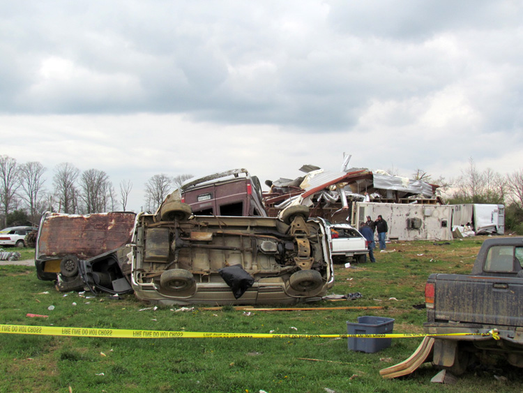 barn damaged by tornado