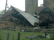 barn destroyed by tornado