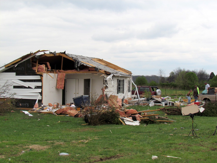 house destroyed by tornado