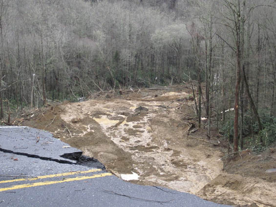 landslide smoky mountains