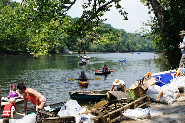 clinch river trash cleanup