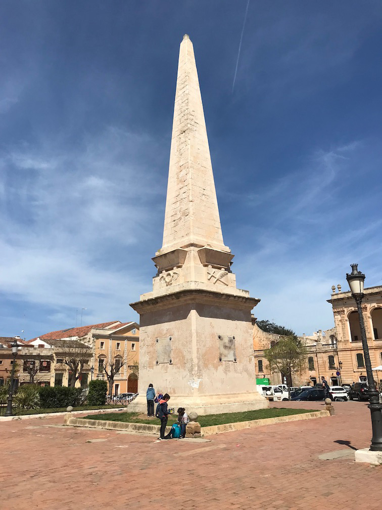 monument in plaza del borne