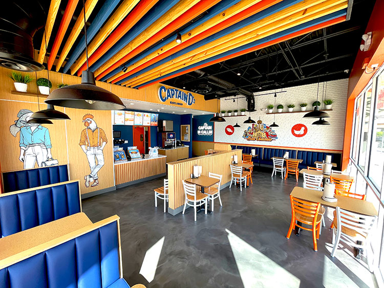 Captain D's interior