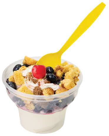 Andy's blueberry sundae