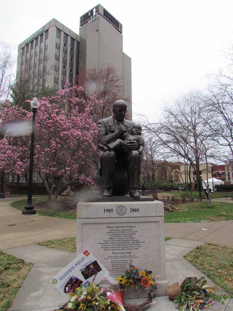 rotary centennial sculpture