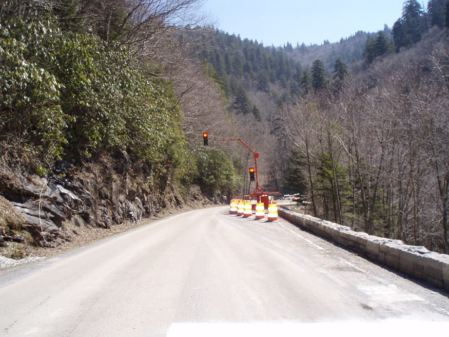 traffic light in great smoky mountains national park