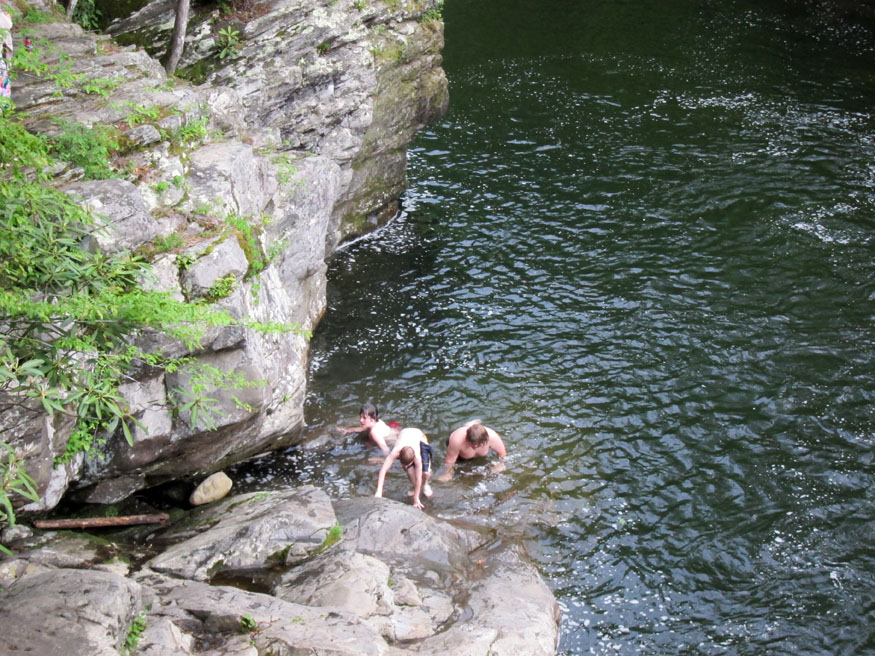 swimming at the sinks