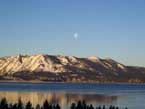 moon over lake tahoe