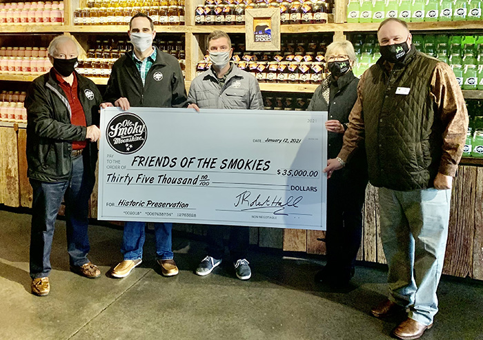 ole smoky distillery donation to friends of the smokies