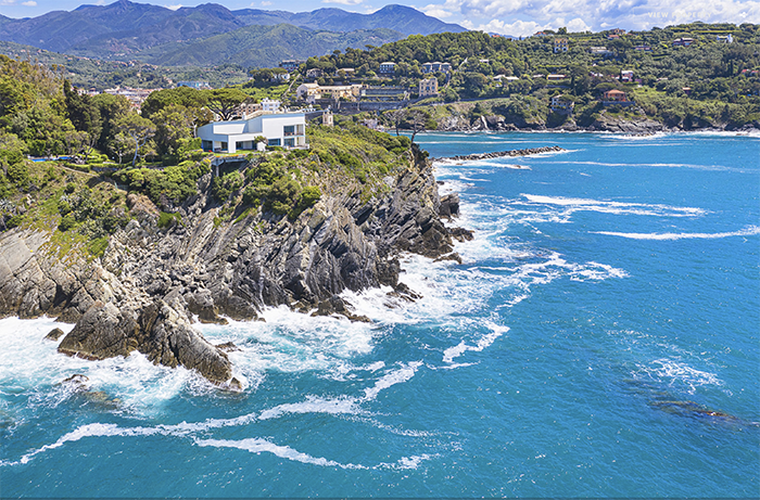 sestri levante peninsula mansion for sale