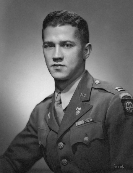 Army Capt. Don C Faith Jr during World War II