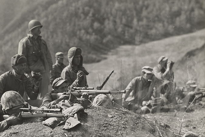 5th marines practice fire misson in korea