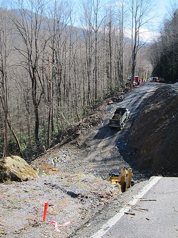 newfound gap road repair