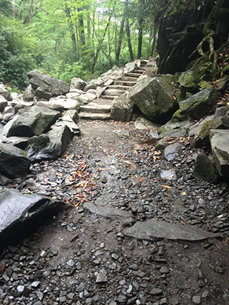 trillium gap trail stairs