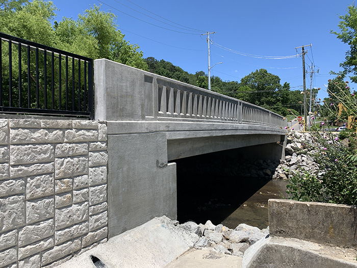new Mineral Springs Avenue bridge