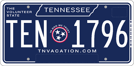 tennessee license plate