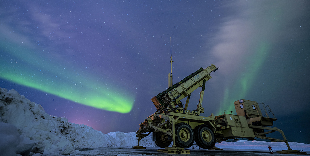 northern lights at eielson air force base alaska