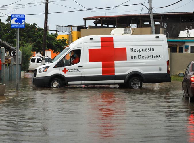 Red Cross Emergency Response Vehicle hurricane fiona