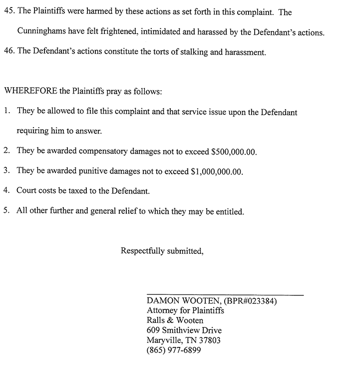 blount county bakery defamation lawsuit