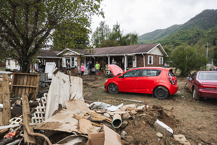 Hurricane Helene damage