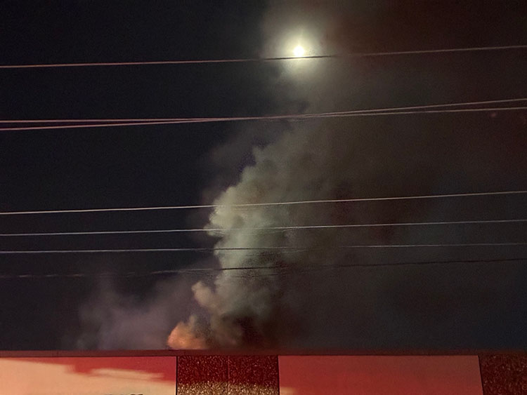 Campbell's Pool & Spa fire