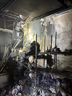 Love Kitchen fire damage