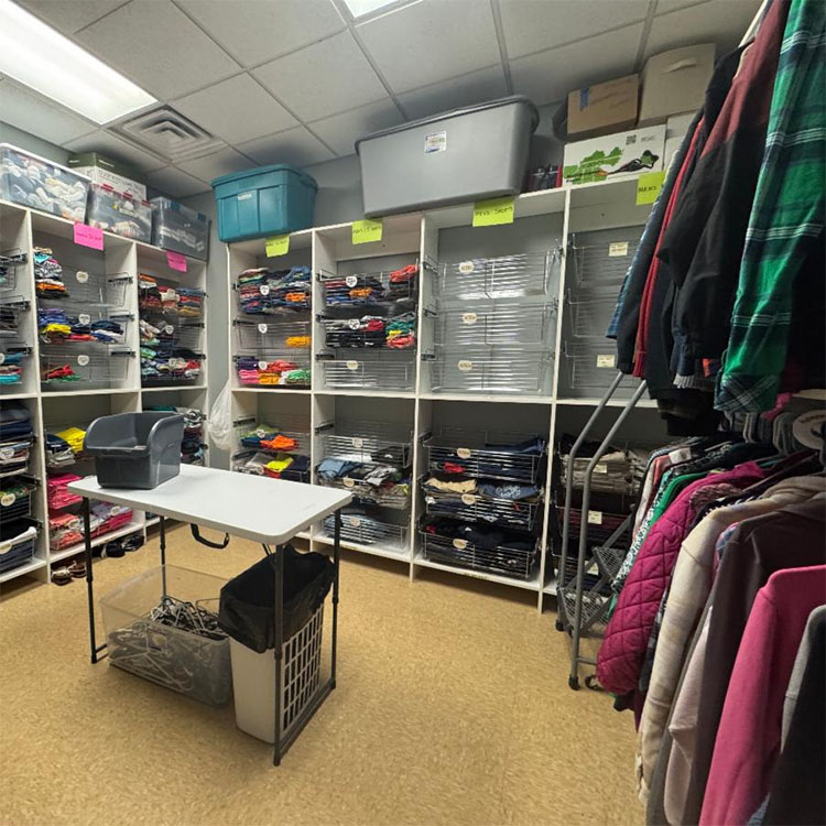 Volunteer Ministry Center clothing closet