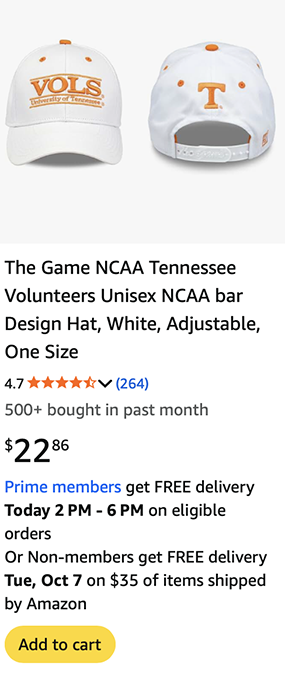 vols hat