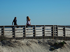 beachside conversation