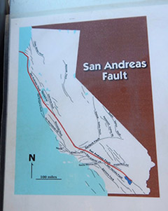 san andreas fault map