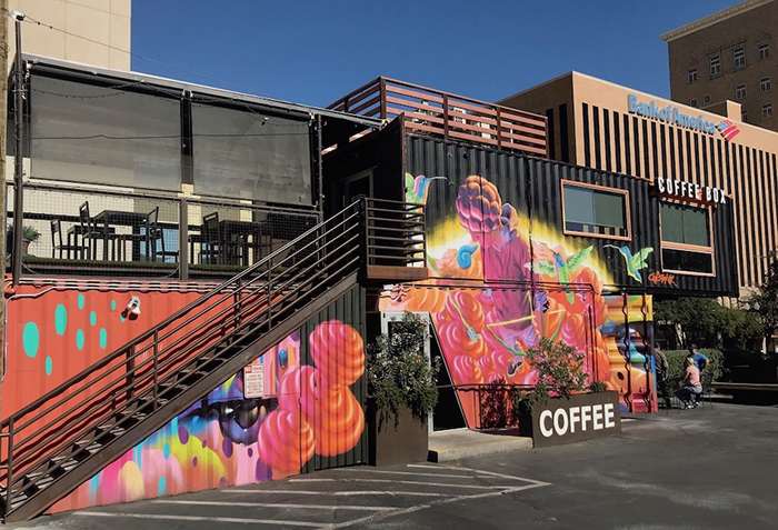 coffee box mural el paso