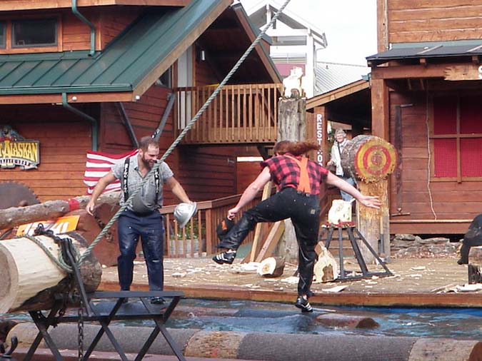 Dancing lumberjacks