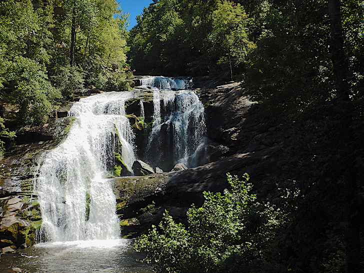 bald river falls in cherokee national forest