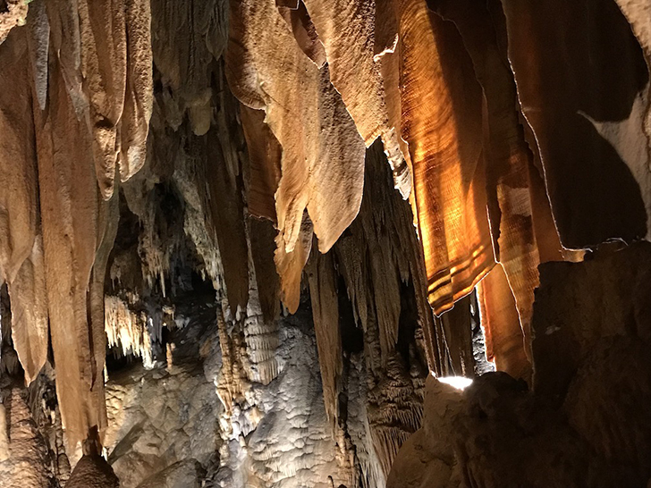 luray caverns - cave bacon