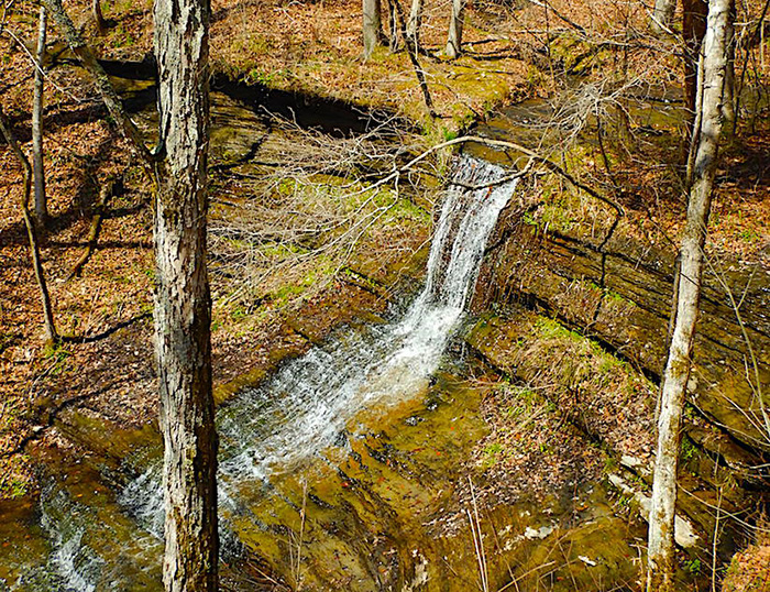 natchez trace parkway waterfall