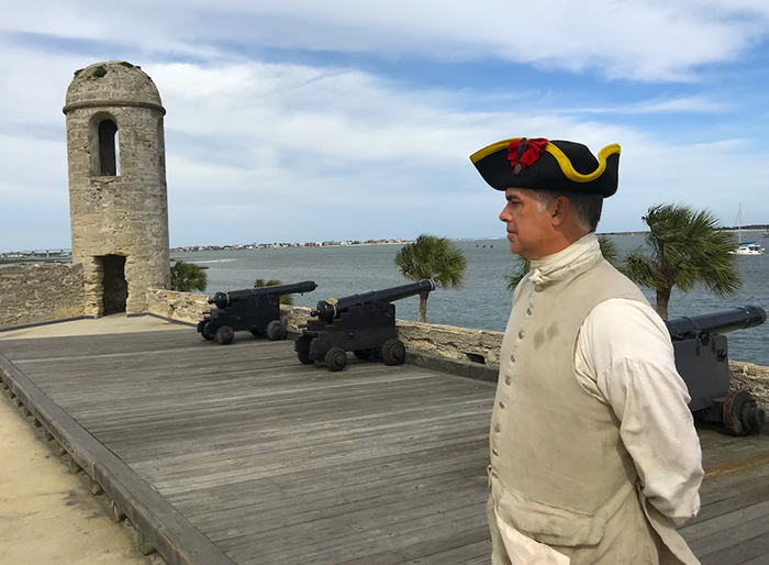 On guard in St. Augustine