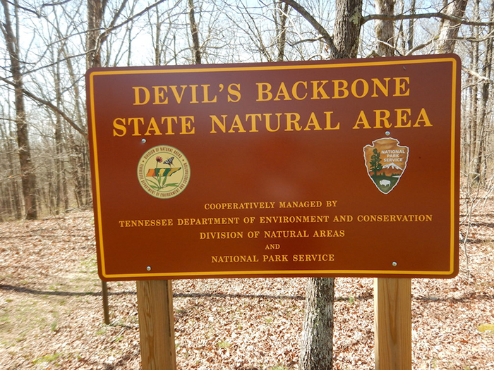 devil's backbone trail sign