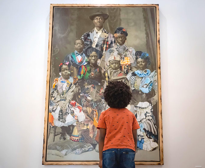 multi-generational portrait of a Black family
