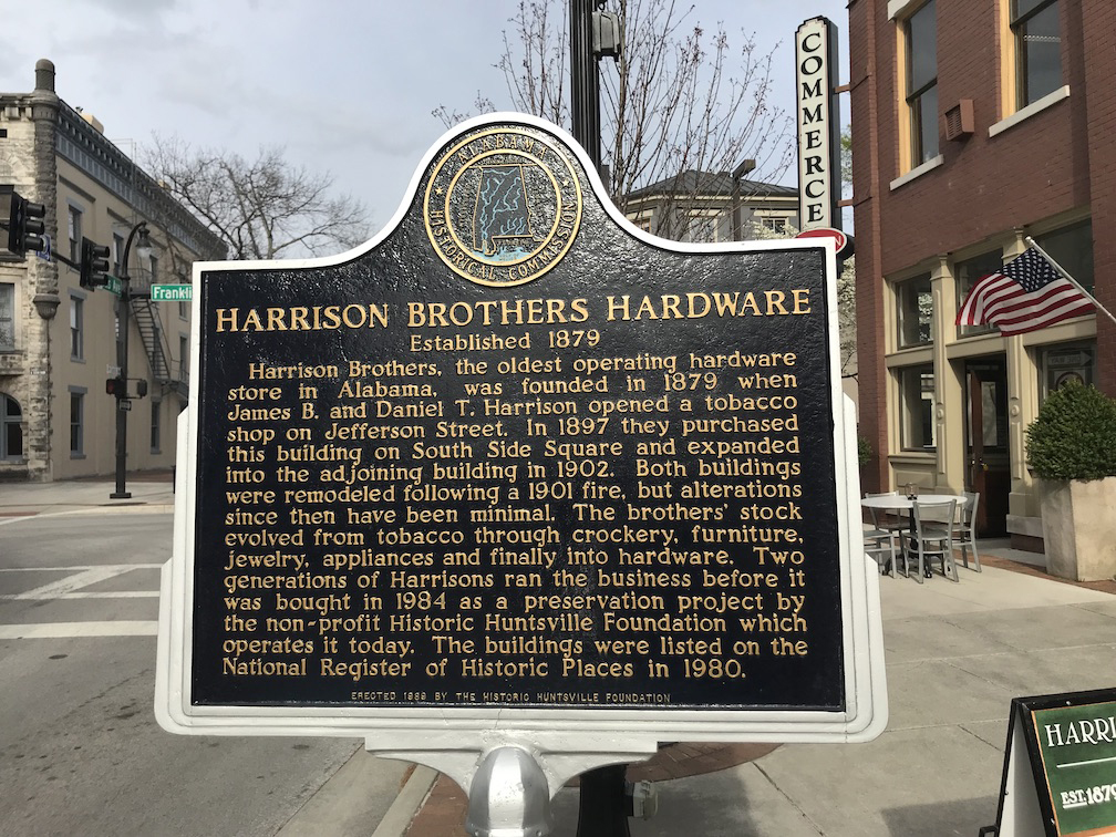 harrison hardware plaque