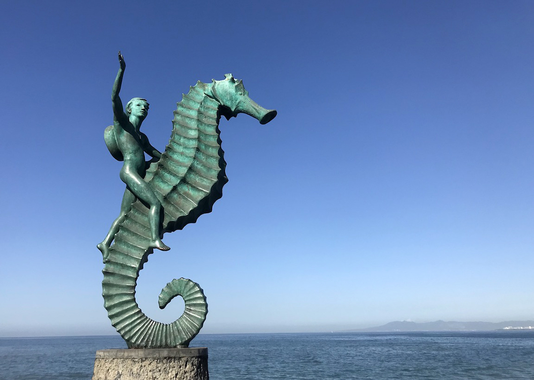 Boy on the Seahorse sculpture