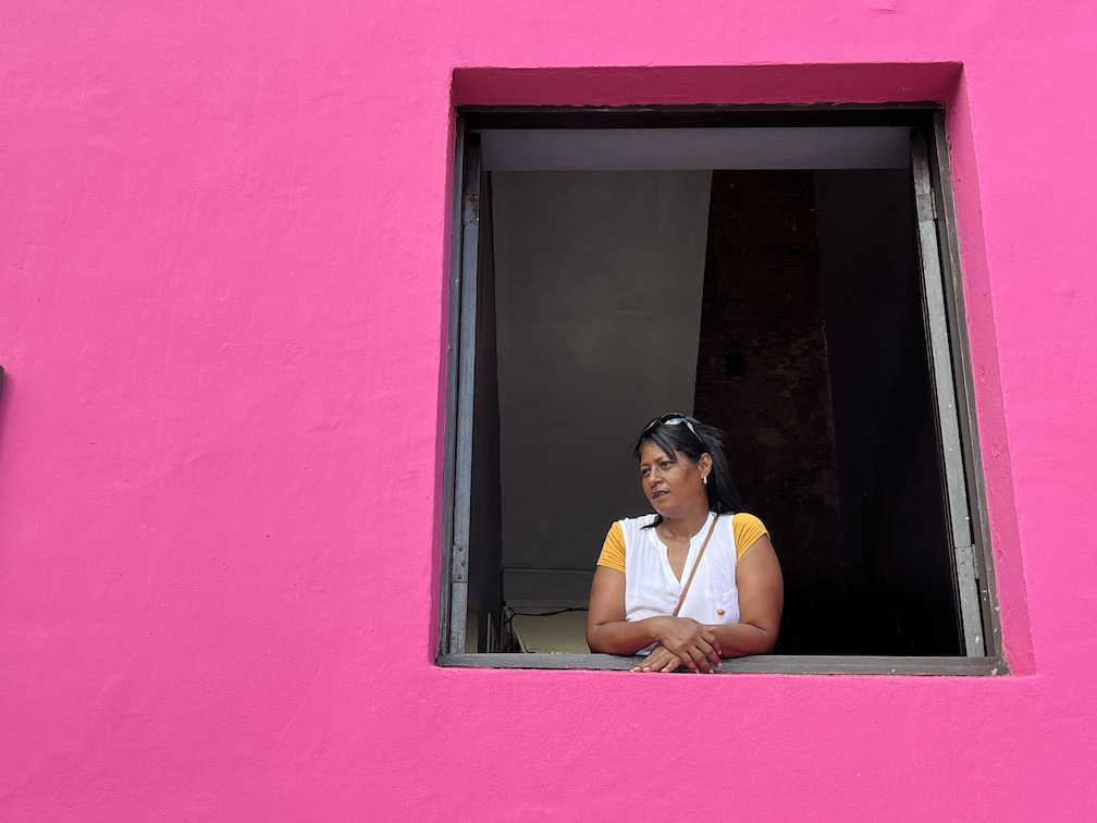 old san juan magenta building