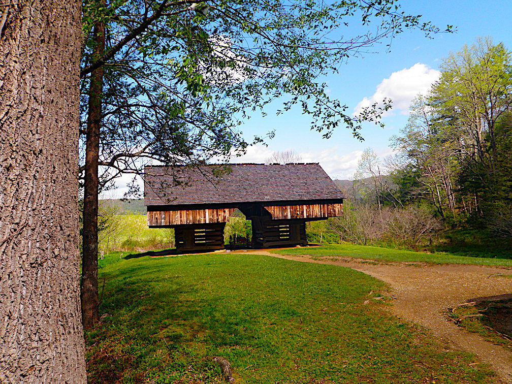 cantilevered barn