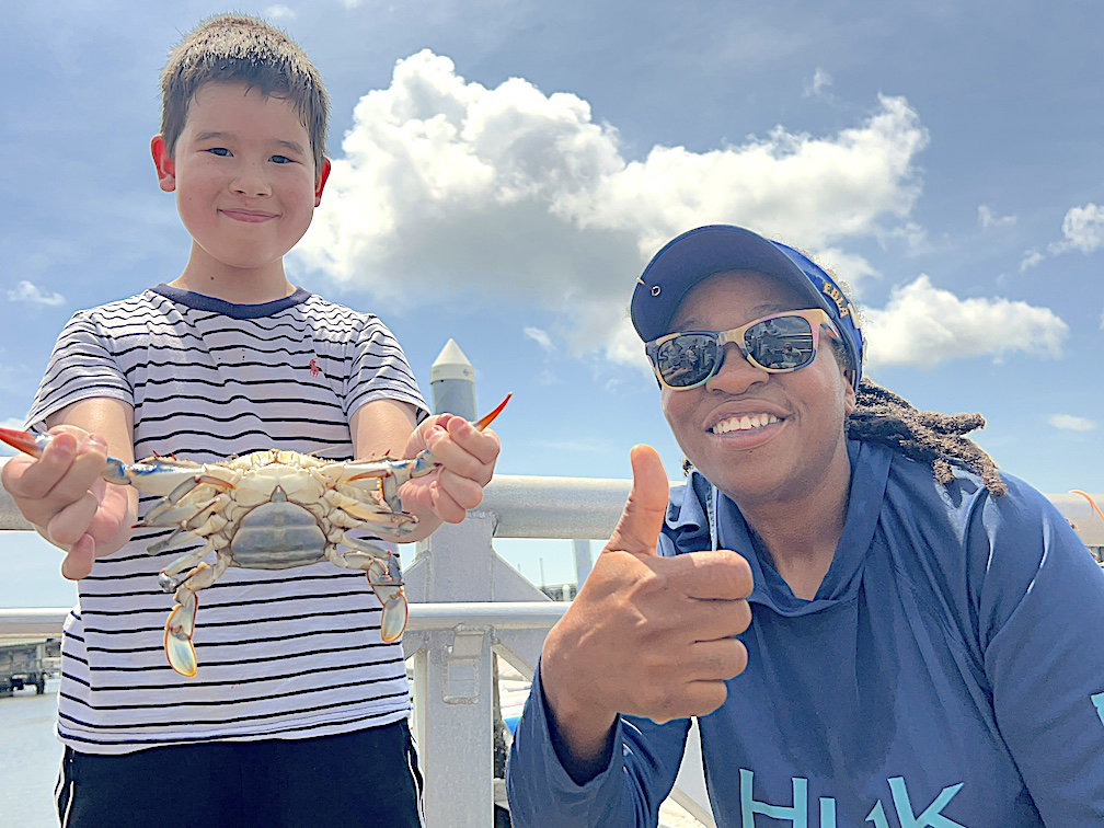 crabbing with tia