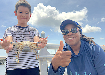 crabbing with tia in charleston