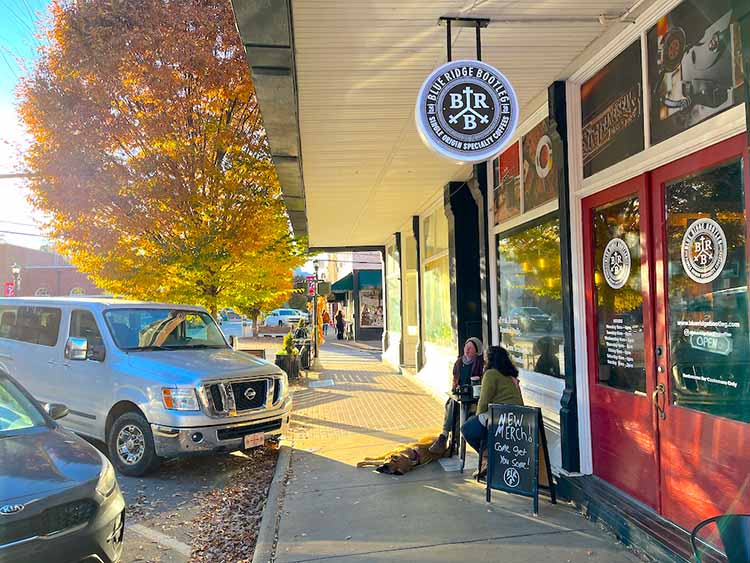 Blue Ridge Bootleg coffeeshop