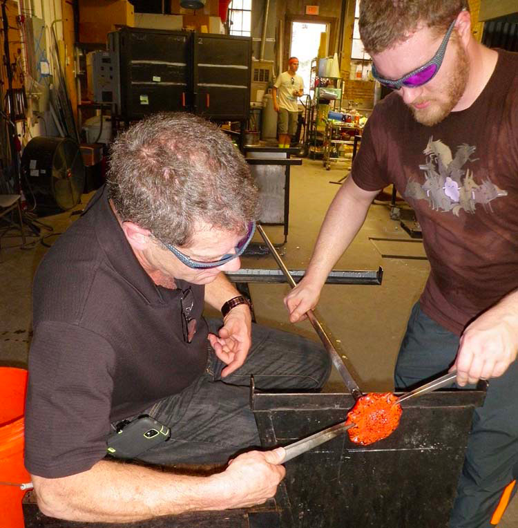 Glassblowing School instructor