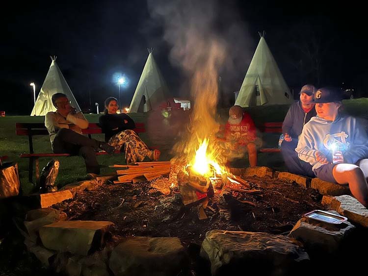 wigwam village firepit