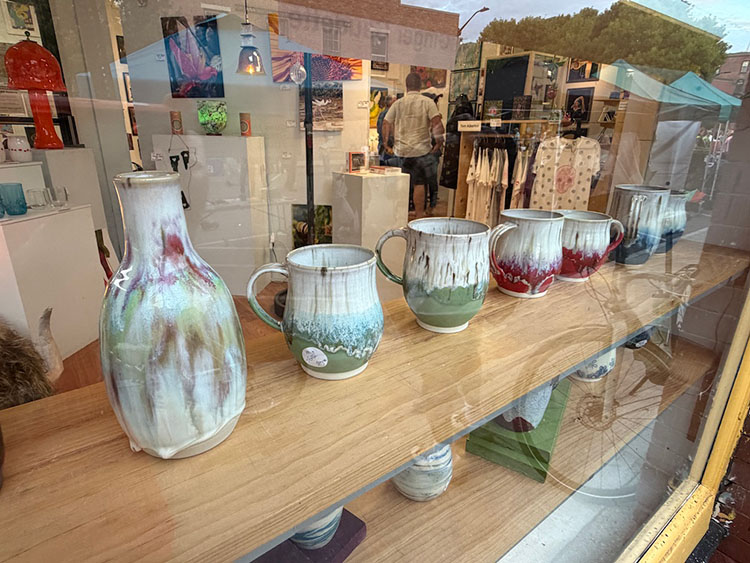 Brattleboro pottery shop
